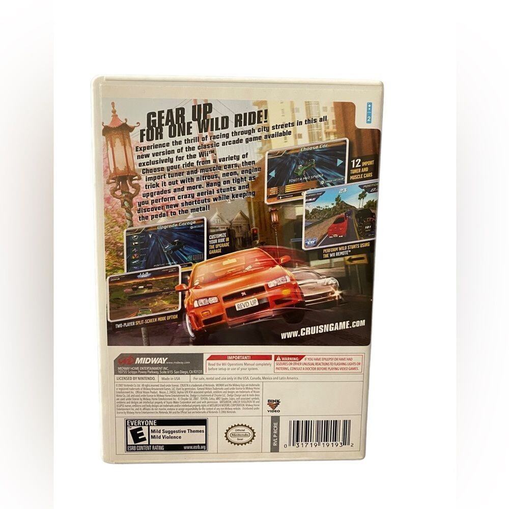 𝅺Nintendo Wii Midway Cruisn City Import Muscle Car Racing Video Game Tested - Picture 2 of 3